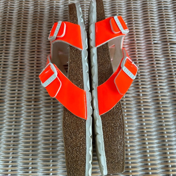 Birkenstock yao flor orange sandals. sz 8 - Picture 5 of 6